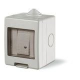 UNIBOX ENCLOSURE IP55 1X BELL PUSH