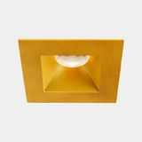 Downlight Play Deco Symmetrical Square Fixed 6.4W LED warm-white 2700K CRI 90 14.3º PHASE CUT Gold/Gold IP54 518lm