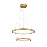 Triac Dimmable Brass Gold Aluminium   & Acrylic  LED 60 Watt 230 Volt  1755Lm 3000K IP20   D1: 60 D2: 40 H: 120 cm Adjustable Height & Rotating