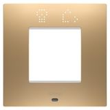 EGO SMART INTERNATIONAL PLATE - IN PAINTED TECHNOPOLYMER - 2 MODULES - GOLD - CHORUSMART