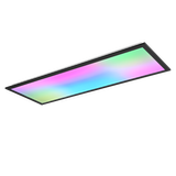 Beta LED ceiling lamp 80 cm matt black RGB