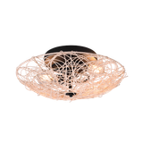 Lovis ceiling lamp 2xE27 rattan