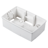 WALL-MOUNTING BOX FOR ONE PLATE - ITALIAN STANDARD 4 GANG - WHITE - CHORUSMART