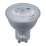 LED GU10 MR16 50x55 230V 380Lm 7W 822 46° AC Silver Dim