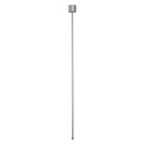 EUTRAC pendant rod fixed for 3-phase track,120cm, silvergrey