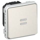 Time lag switch Plexo IP 55 - illuminated electronic - 250 V~ - modular - white
