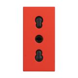 CLASSIA - ITALIAN SOCKET 10/16A RED