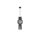 Black Aluminium  Black Fabric Wire & Base   LED E27 1x12 Watt 230 Volt   IP20 Bulb Excluded  D: 21 H1: 51.5 H2: 195 cm Adjustable height