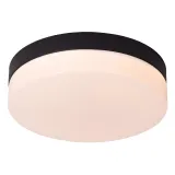 BISKIT Flush ceilin. Bathr.-Black-Ø23-LED-12W