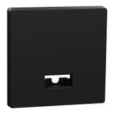 Rocker with rectangular symbol window, matt black, system M