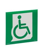 DISABLED EVACUATION LABEL