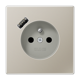 Socket Fren/Belg syst. LED pilot light AL1520F-OLNW