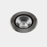 Recessed uplighting IP66-IP67 Max Big Round Trim LED 13.8W LED warm-white 3000K Gun Metal PVD 1076lm