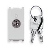 2P NO 16A push button +000-key Silver