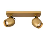 PRESTON  Ceiling Spotlight 2x GU10/5W Satin Brass