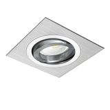 Helium Recessed Light SQ Aluminium