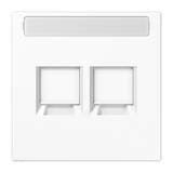 Centre plate for MJ f. 2 sockets LS1969-25NAWEWW