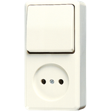 Combination socket 2-pole without earth 646A