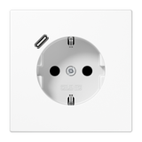 SCHUKO socket with USB type C LS1520-18CWW