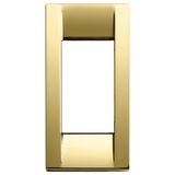 Classica plate 1Mpan metal polished gold