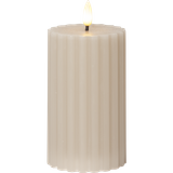 LED Pillar Candle Flamme Stripe