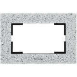 Karre Plus Accessory Corian - Dusk Two Gang Flush Mounted Frame