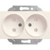 Karre Plus-Arkedia Beige Two Gang Socket Child Protection