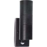 Outdoor Light without Light Source - wall light Calabar - 2xGU10 IP44  - Sensor - Black