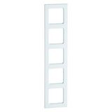 Cover frame AURA stone 5-fold Bianco Carrara CD