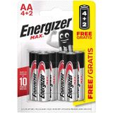 ENERGIZER Max LR6 AA BL4+2