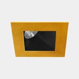 Downlight Play Deco Asymmetrical Square Fixed 6.4W LED warm-white 3000K CRI 90 13.6º Gold/Black IP54 578lm