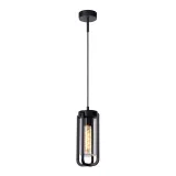 Lucide GARLAND - Pendant light Outdoor - Ø 15,1 cm - 1xE27 - IP44 - Black