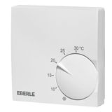 Active white room controller extra flat, 5-30C, AC 230V, 1 changeover contact, 5/5 A, RAL 9016