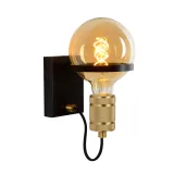 OTTELIEN Wall light E27/60W Matt Black/Matt Gold