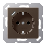 SCHUKO socket with USB type C A1520-18CMO