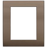 Classic plate 8M aluminium dark bronze