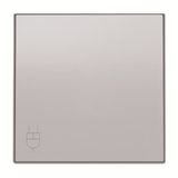 8588.1 PL Cover plate for Schuko socket outlet with lid - Silver Socket outlet Central cover plate Silver - Sky Niessen