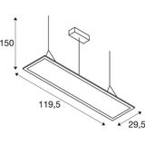 I-PENDANT 3750lm 3000K 230V 90ø grey