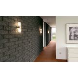 DENA II wall lamp E14, max 2x40W, brushed Alu