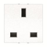 N2237 BL British standard socket outlet - 2M - White