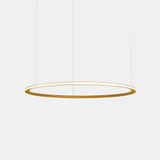 Pendant Circular Outward 4 Rings (ø600 ø1200 ø1200 ø600) LED 206.3W 8686lm 2400K Gold