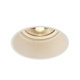 HORN-T recessed fitting, QPAR111, matt white, GU10, max.50W