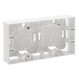 SURFACE-MOUNTING BOX 2 GANG WHITE