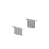 GRAZIA 20 Recessed profile endcaps, 2 pcs., alu