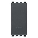 1P 10AX 1-way switch screwless grey