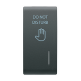 INTERCHANGEABLE BUTTON KEY - WITH DIFFUSER - DND - 1 MODULE - SATIN BLACK - CHORUSMART