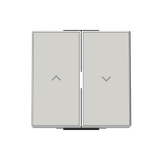 8596.22 DN Rocker blind.2 ch. for Venetian blind, Two-part button Sand - Sky Niessen