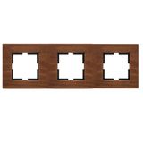 Novella Accessory Walnut Tree Three Gang Frame