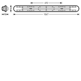 Weather-proof luminaires Nextrema Lens Anthracite ET 38W 5900lm Wide (W) IP66 IK08 3 SDCM 6631740