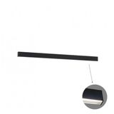 Linear Wall Lamp L1700 3000K Black Microprismatic